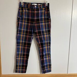 Hollister Ultra High Rise Skinny Plaid Pants Size XS